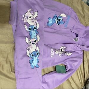 Purple Stitch and Angel Hoodie